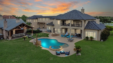 Aerial View of the backyard resort depicting the l