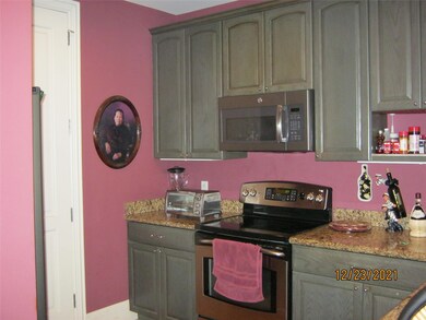 Plenty of cabinet space in the kitchen, which over