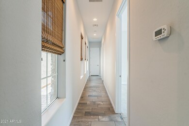 Sun kissed hallway to bedrooms