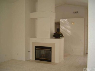 Gas log fireplace, accent shelves