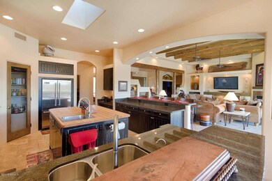 kitchen and great room
