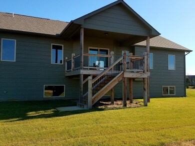 Large covered composite deck, perfect for outdoor 