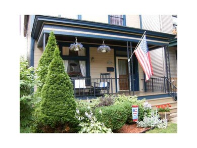 Exterior Front. Large welcoming deck