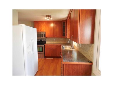 Kitchen. Beautiful new cherry kitchen with stainle