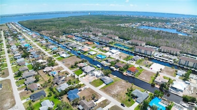 Aerial overview of property's location with a near