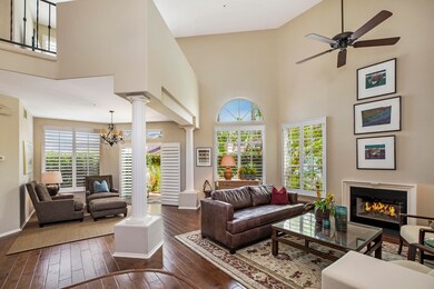 Living room with fireplace