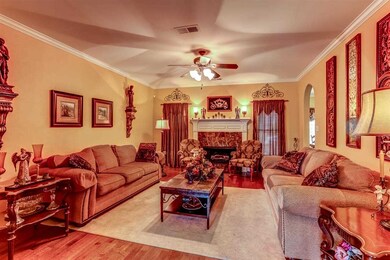 Living room is open to the dining room and leads i