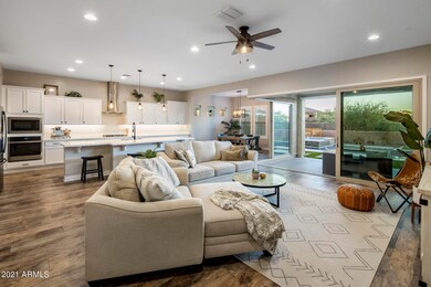 Great room with retractable glass slider