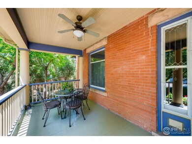 Spacious front porch