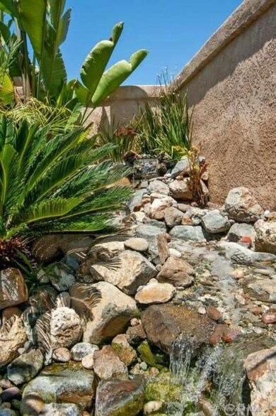 Beautiful waterfall at the front entry