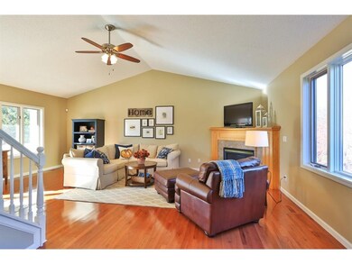 View of the living room from the dinette.  Gleamin