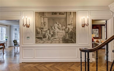 Dufour Murals in Entrance Hall