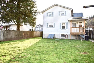 Large fenced in backyard w/ detached garage