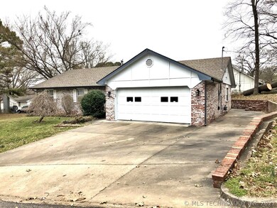 Low maintenance on this brick home.