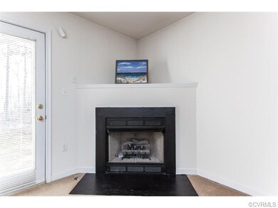 Gas fireplace with slate surround and slate hearth