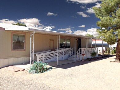 Front view of home and patio