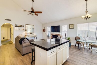 Great room and kitchen