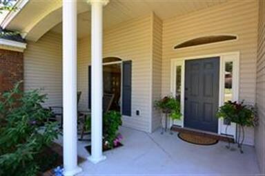 ARCHED TRANSOM WINDOWS ARE LOVELY - ROCKING CHAIR 