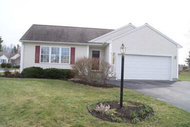 Front view of house with two car garage