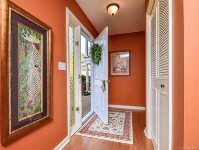 Entrance foyer with lots of room and a coat closet too!