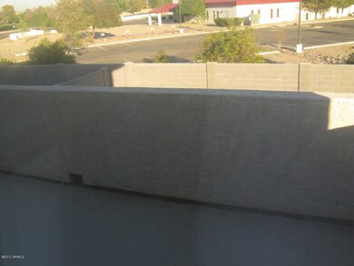 balcony looking backyard