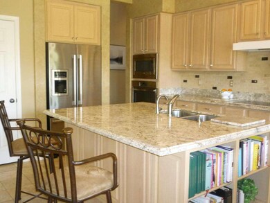 Island with Cooking Book Shelves