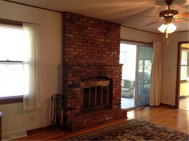 Family room features hardwood floors and walk out 
