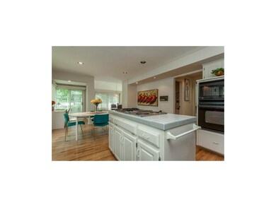 Kitchen with Hardwood Floors and Office Nook