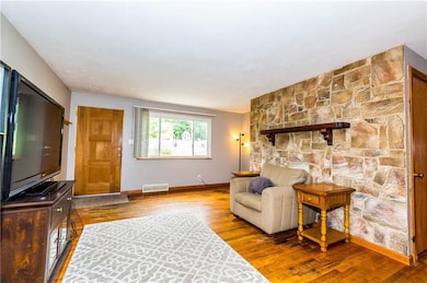 From the dining room, you can see the living room 
