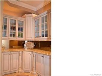 There is ample storage with an appliance garage, w