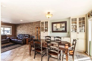 Dining open to living room.