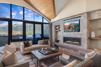 Cozy gas fireplace