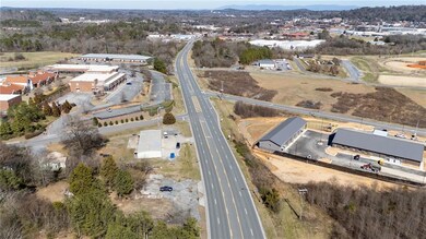 Bird's eye view showing a portion of the College. 