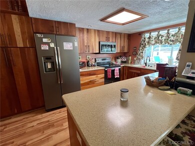 Corian counters with bar seating