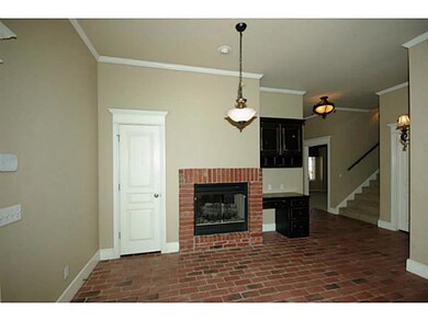 Dining Room. Breakfast room with fireplace & built