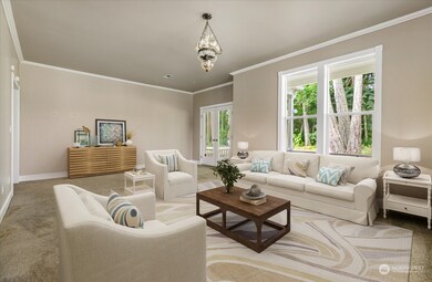 Virtually Staged family room.