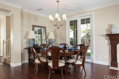 This smart, casual dining area is perfect for a fa