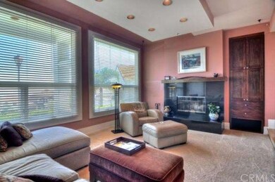 living room with fireplace