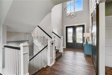 Entry with soaring ceilings