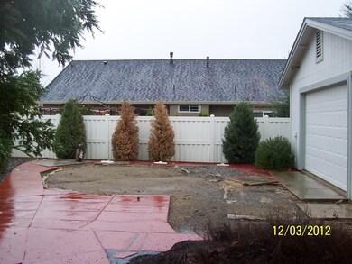 Area behind detached garage
