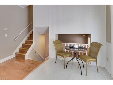 Kitchen eating area is open to views of the family