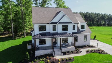 Exterior is similar to this Roanoke model home.