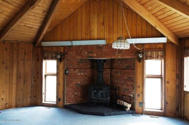 Living Room With Wood Stove