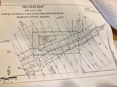 large photo of drainage report with lege