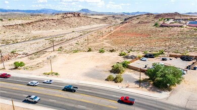 Bird's eye view of mountains and a desert landscap