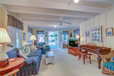 Living room view towards the front french doors