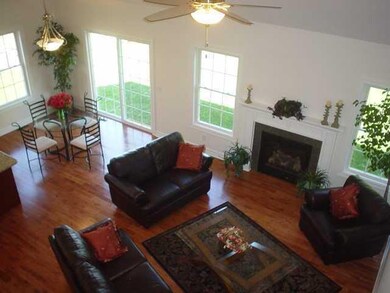 Great Room View of great room & dining area from b
