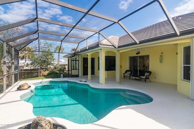 Screened pool with covered lanai