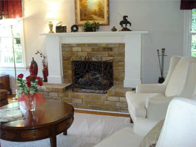 Living Room Fireplace with Gas Logs
