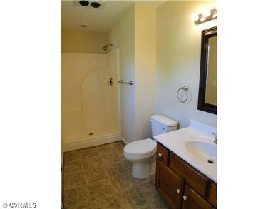 Master Bath - Master Bath with new vinyl flooring,